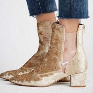 Free People Tan Ankle Boots